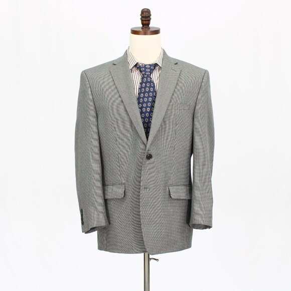 Ralph Lauren 42R Gray Check 2-Button Sport Coat Blazer Jacket P307 - Picture 1 of 11